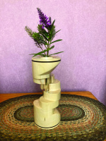 Off Centre turned Bud Vase : Bill Healey